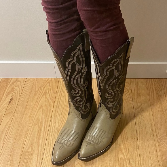 🤎Vintage Leather IMPERIAL Western Cowboy Boots - Picture 9 of 9